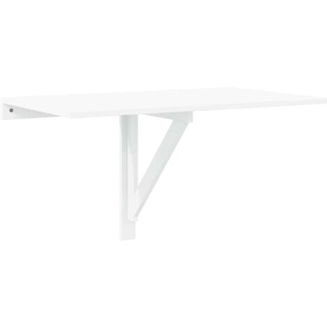 vidaXL Folding Wall Table High Gloss White 100x60x56 cm Engineered Wood