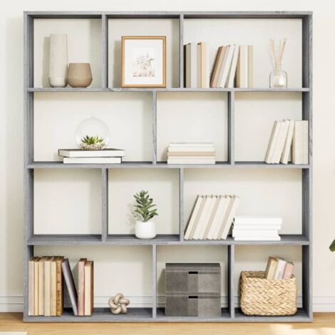 Bücherregal Grau Sonoma 132x29x141,5 cm Holzwerkstoff vidaXL (1/5)