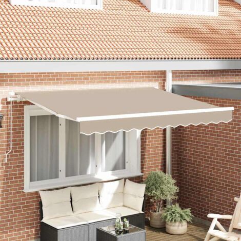 Markisen-Ersatzstoff Beige 350 x 250 cm Segeltuch vidaXL