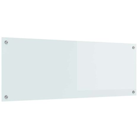 Küchenrückwand Weiß 110 x 40 x 0,6 cm Gehärtetes Glas vidaXL