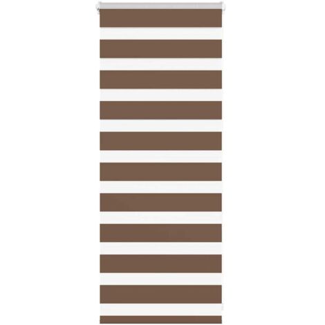 Zebrarollo Braun 60x100 cm Stoffbreite 55,9 cm Polyester vidaXL