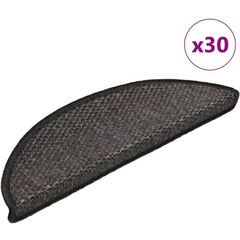 vidaXL Stufenmatten Selbstklebend Sisal-Optik 30Stk. 56x17x3cm