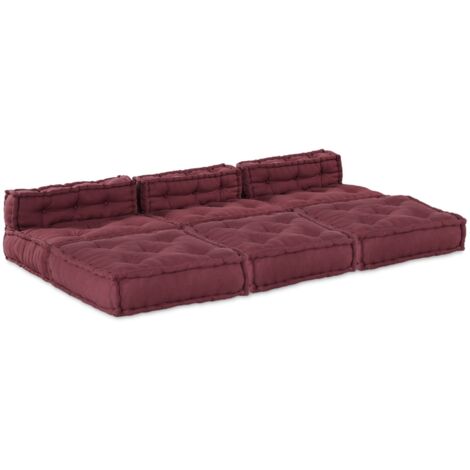 Modulares Sofa 4 pcs Kastanienbraun 70 x 70 x 56 cm Stoff vidaXL
