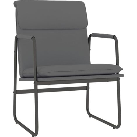 Loungesessel Grau 55x64x80 cm Kunstleder vidaXL