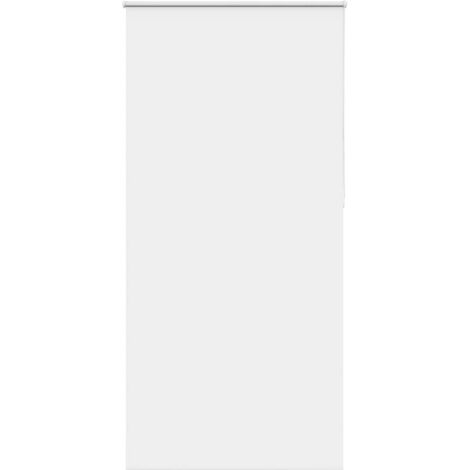 vidaXL Verdunkelungsrollo Weiß 95x230cm Stoffbreite 90,7 cm Polyester