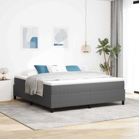 Boxspringbett Hellgrau 180 x 200 cm Cordstoff vidaXL