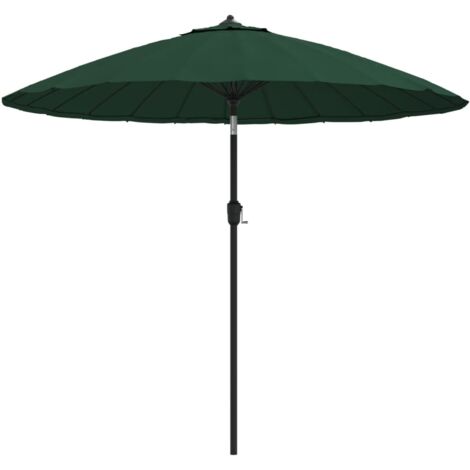 Sonnenschirm mit Aluminium-Mast 270 cm Grün vidaXL