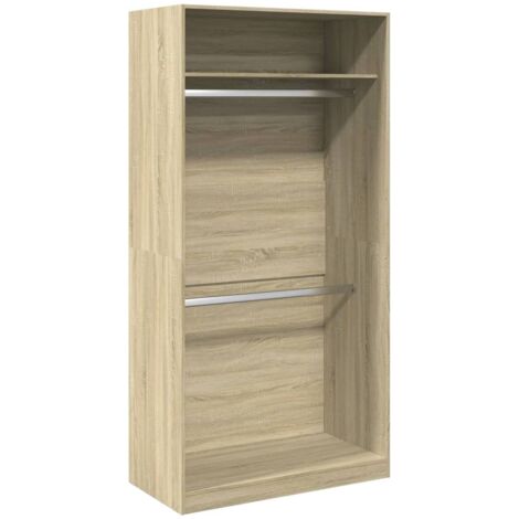 vidaXL Garderobe Sonoma-Eiche 100x50x200 cm Holz
