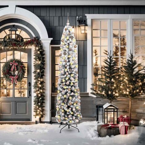 Künstlicher Weihnachtsbaum mit 300 LEDs mit Ständer Grün 210 cm vidaXL