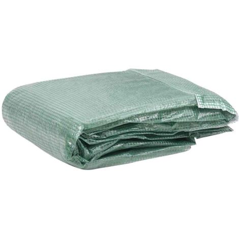 vidaXL Greenhouse Replacement Cover (4 m²) 200x200x200 cm Green