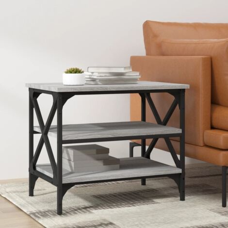 vidaXL Beistelltisch Sonoma Grau 55x38x45 cm Ingenieurholz