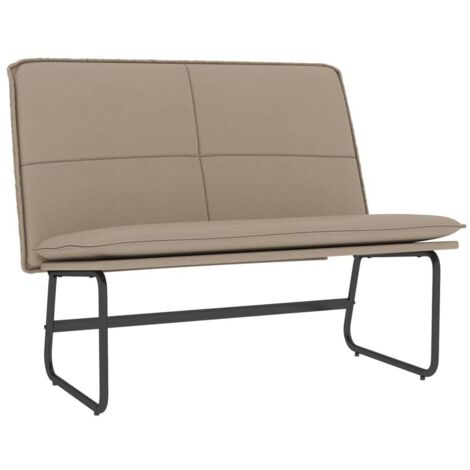 Sitzbank Cappuccino-Braun 100x75x76 cm Kunstleder vidaXL