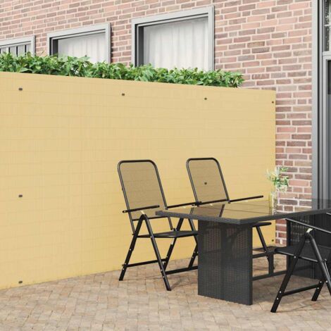 Gartenzaun Doppelseitig Gelb 1,8x3 m PVC vidaXL200957