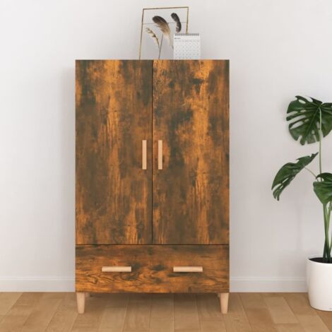 Highboard Räuchereiche 70x31x115 cm Holzwerkstoff vidaXL