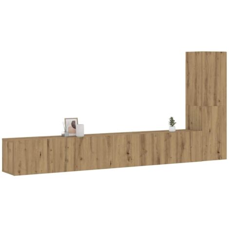 TV-Wandschränke 3 Stk. Artisan-Eiche Holzwerkstoff vidaXL256522
