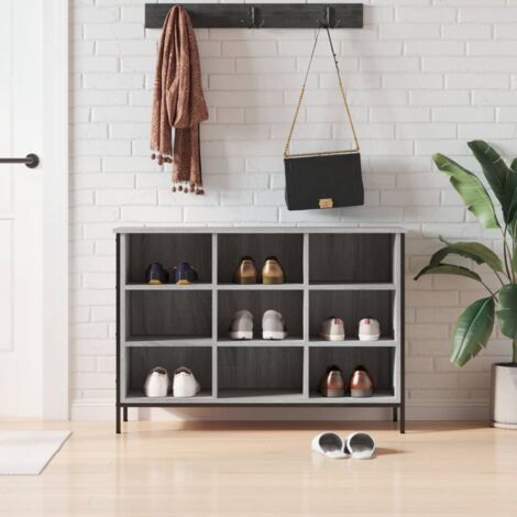 Schuhschrank Sonoma Grau 100x35x70 cm Holzwerkstoff
