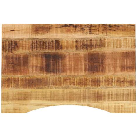 vidaXL Schreibtischplatte mit Aussparung 80x50x2,5 cm Massivholz Mango