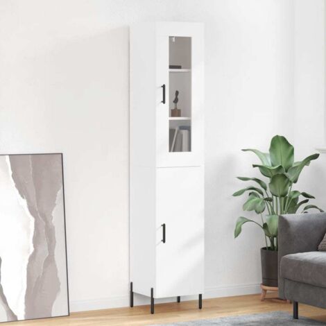 Highboard Weiß 34,5x34x180 cm Holzwerkstoff vidaXL (1/5)