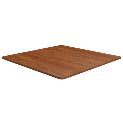 vidaXL Tischplatte Quadratisch Dunkelbraun 80x80x1,5cm Eiche Behandelt