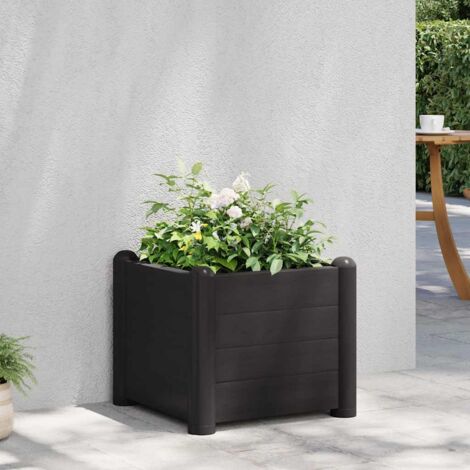 vidaXL Hochbeet Garten PP Anthrazit 43x43x35 cm