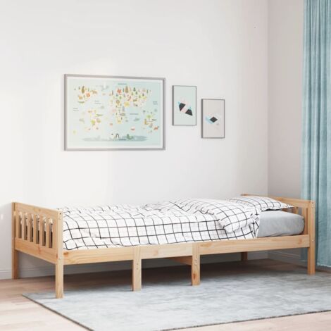 Kinderbett ohne Matratze 75x190 cm Massivholz Kiefer vidaXL