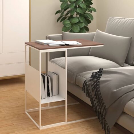 vidaXL Side Table White 55x36x59,5 cm Engineered Wood