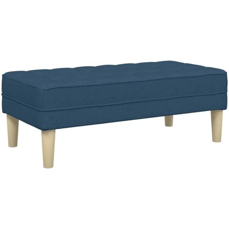 Bank Blau 113 x 57 x 39 cm Stoff vidaXL