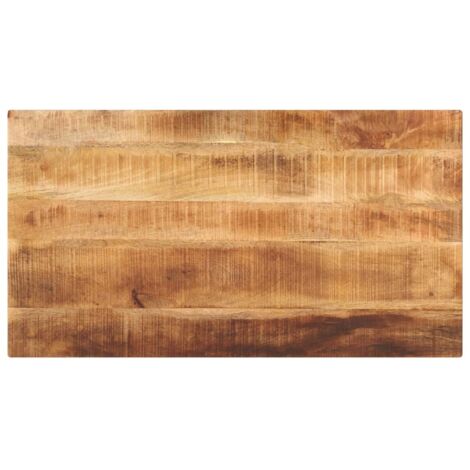 Tischplatte 120x50x2,5 cm Rechteckig Raues Massivholz Mango vidaXL