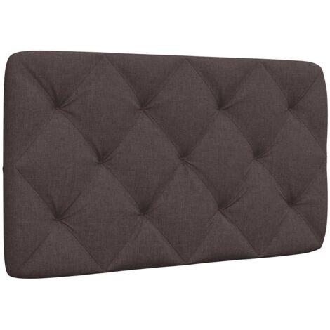 Kopfteil-Kissen Dunkelbraun 80 cm Stoff vidaXL