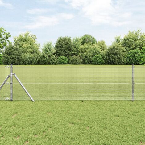 Geschweißter Drahtzaun 0.5x100 m Feuerverzinkter Stahl vidaXL652254