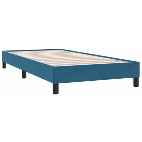 Boxspringbett ohne Matratze Dunkelblau 100x210 cm Samt vidaXL