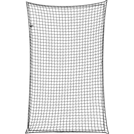 Anhängernetz mit Gummiseil Schwarz 4x2,5 m PP vidaXL