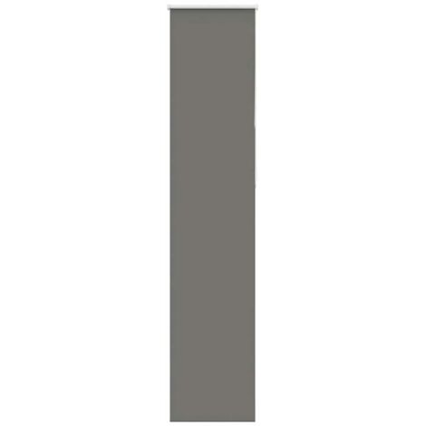 vidaXL Verdunkelungsrollo Grau 55x210 cm Stoffbreite 50,7 cm Polyester