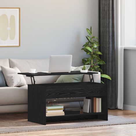 Couchtisch Schwarz Eichen-Optik 80 x 50.5 x 41.5 cm vidaXL