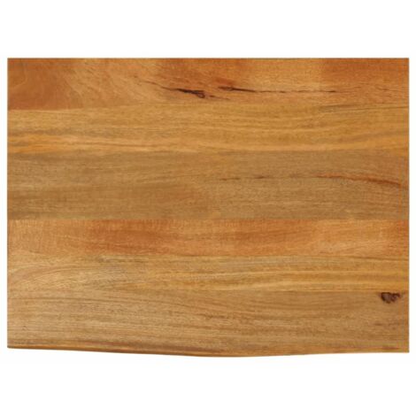 vidaXL Tischplatte mit lebendigem Rand 70x60x3,8 cm aus massivem Mangoholz