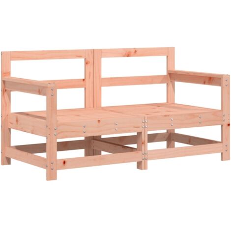 vidaXL Garten-Ecksofa 2-tlg. aus massivem Douglasienholz