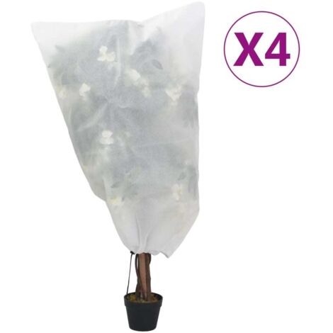 vidaXL Pflanzen-Schutzhüllen mit Kordelzug 4 Stück