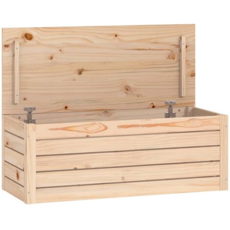 Truhe 89x36,5x33 cm Massivholz Kiefer vidaXL