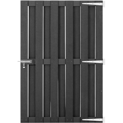 WPC Gartentor 100x150 cm Grau