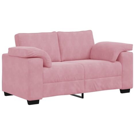 Zweisitzer-Sofa Rosa 120 cm Samt vidaXL