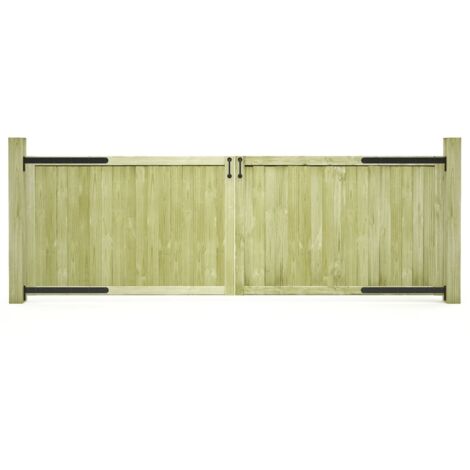 Gartentore 2 Stk. 300 x 100 cm Imprägniertes Kiefernholz vidaXL