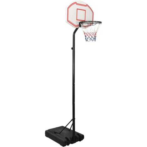 vidaXL Basketballständer Weiß 282-352 cm Polyethylen
