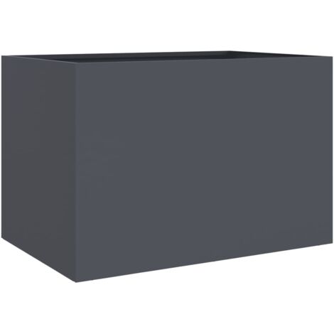 Anthrazit Pflanzkasten 62x47x46 cm aus kaltgewalztem Stahl