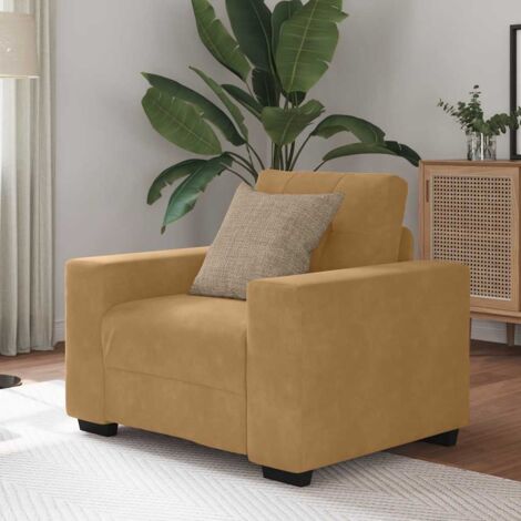 Sessel Braun 60 cm Samt vidaXL