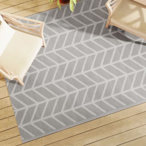 Outdoor-Teppich Grau 160x230 cm PP vidaXL906548