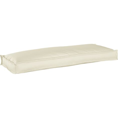 Palettenkissen für Bank Creme 110 x 40 x 8 cm Oxford Stoff vidaXL