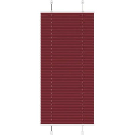 Plissee Bordeauxrot 55x100 cm Stoffbreite 54,4 cm Polyester vidaXL