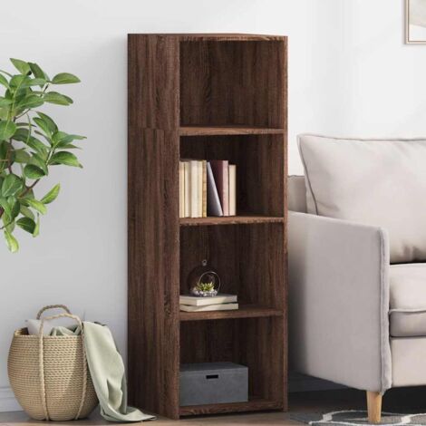 Highboard Braun Eichen-Optik 40x41x124 cm Holzwerkstoff vidaXL (1/5)