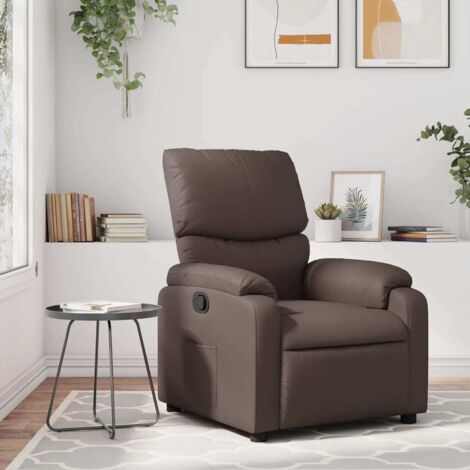 Relaxsessel Braun Kunstleder vidaXL