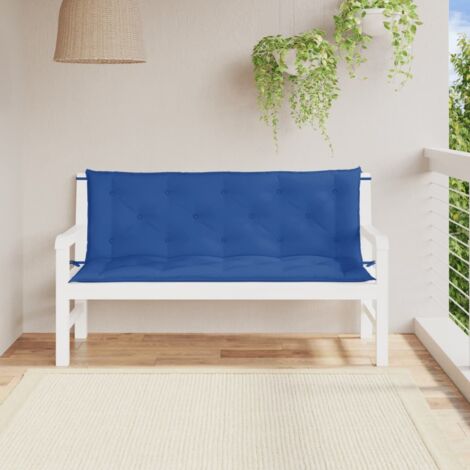 Gartenbank-Auflagen 2 Stk. Blau 150x50x7 cm Oxford-Gewebe vidaXL